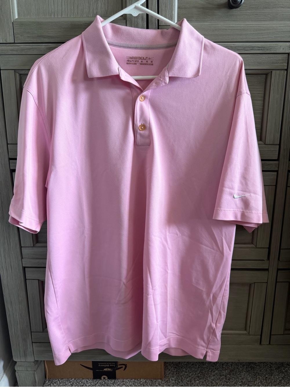 Nike Men's Light Pink Performance Polo
